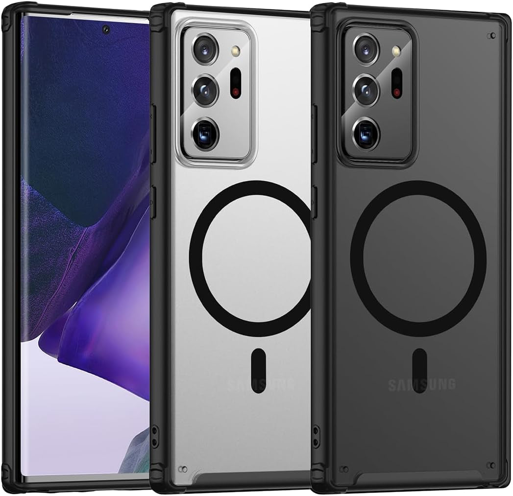 TIANNIUKE Magnetic Case for Samsung Galaxy Note 20 Ultra, Translucent Matte Anti-Fingerprint,Compatible with Magsafe,Slim Fit Shockproof Protective Phone Case for Galaxy Note 20 Ultra Case  TIANNIUKE   