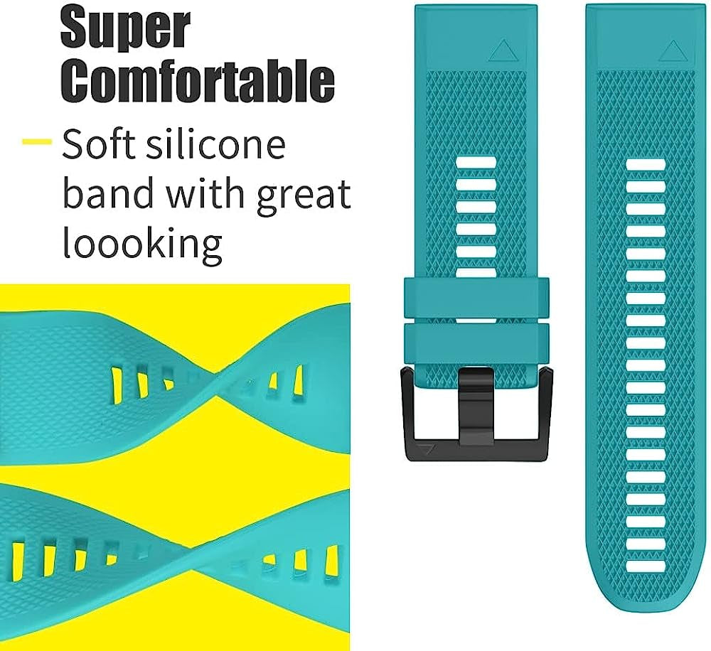 SCHIK Hot 26 22 20Mm Silicone Easy Fit Wrist Band for Garmin Fenix 5X 5 5S plus 3 3HR 6 6S 6X Pro Watch Quick Release Watchband Straps  SCHIK   