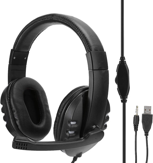 Pelnotac Gaming Headset with Microphone， Head‑Mounted Gaming Headphone Headset，Gaming Headset， LED Light Accessory 3.5Mm+Usb ，For Laptops,Smartphone,Computer  Pelnotac   