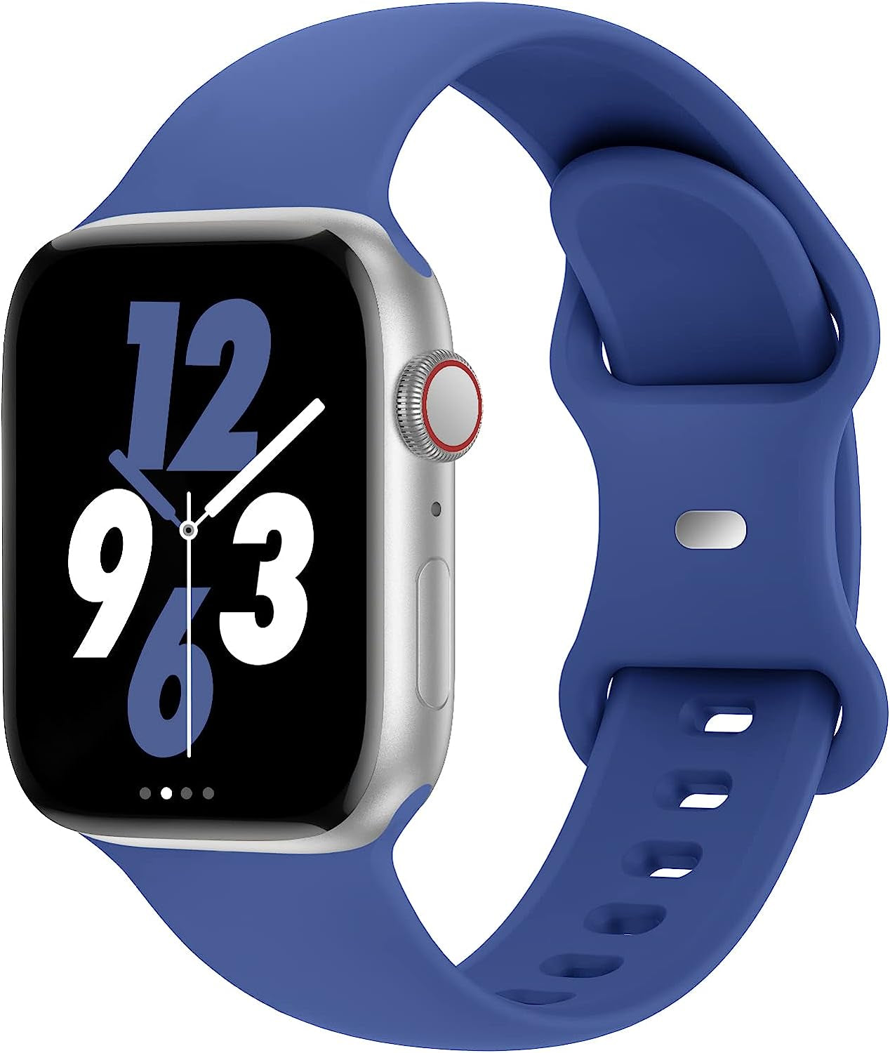 Acrbiutu Bands Compatible with Apple Watch 38Mm 40Mm 41Mm 42Mm 44Mm 45Mm 49Mm, Replacement Soft Silicone Sport Accessory Strap Wristbands for Iwatch Series Ultra 8/7/6/5/4/3/2/1 SE Women Men  Acrbiutu B,Capri Blue 38/40/41mm S/M 
