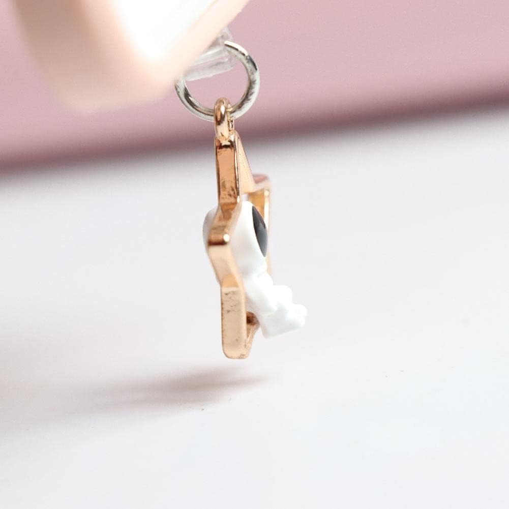 Pulunto Dust Plug Charm Cute Astronaut Earphone Jack Stopper Cap Pendant anti Dust Plug Kawaii USB Type-C Plug for Iphone Charge Port  pulunto   