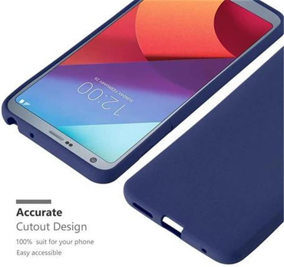 Cadorabo Case Compatible with LG G6 in Frost Dark Blue - Shockproof and Scratch Resistant TPU Silicone Cover - Ultra Slim Protective Gel Shell Bumper Back Skin  Cadorabo   