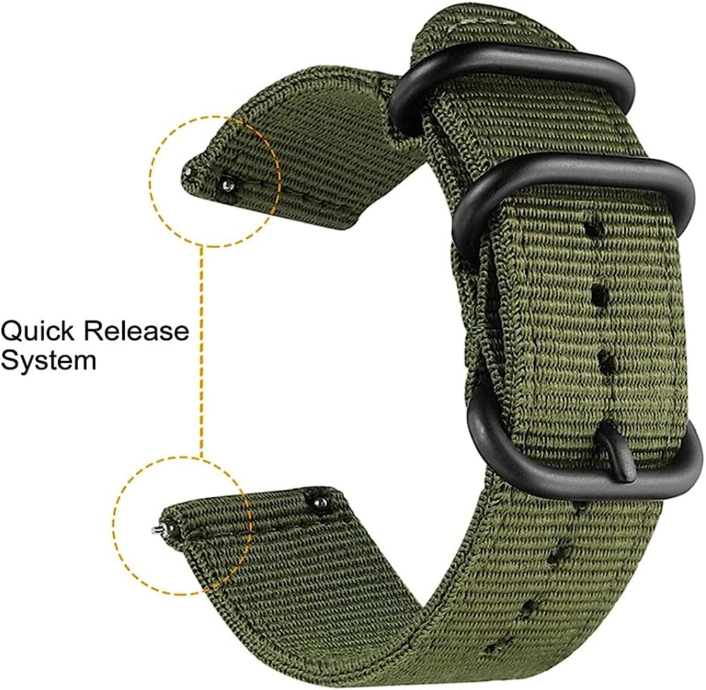 GUMMMY 18MM 20MM 22MM Nylon Watch Strap for Garmin Venu Garminmove 3 Garmin Active S Vivoactive 4 4S Smart Wristband Quick Release Band  GUMMMY   
