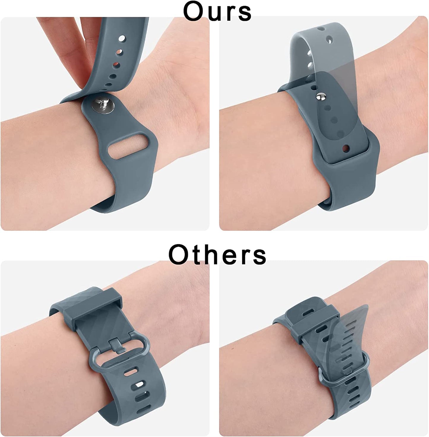 Wanme Sport Bands for Garmin Venu 2 Band, Garmin Vivoactive 4 Bands Women Men, 4 Pack Adjustable Soft Silicone Replacement Wristband Strap Compatible with Garmin Vivoactive 4 / Venu 2 / Forerunner 255 Smart Watch  Wanme   