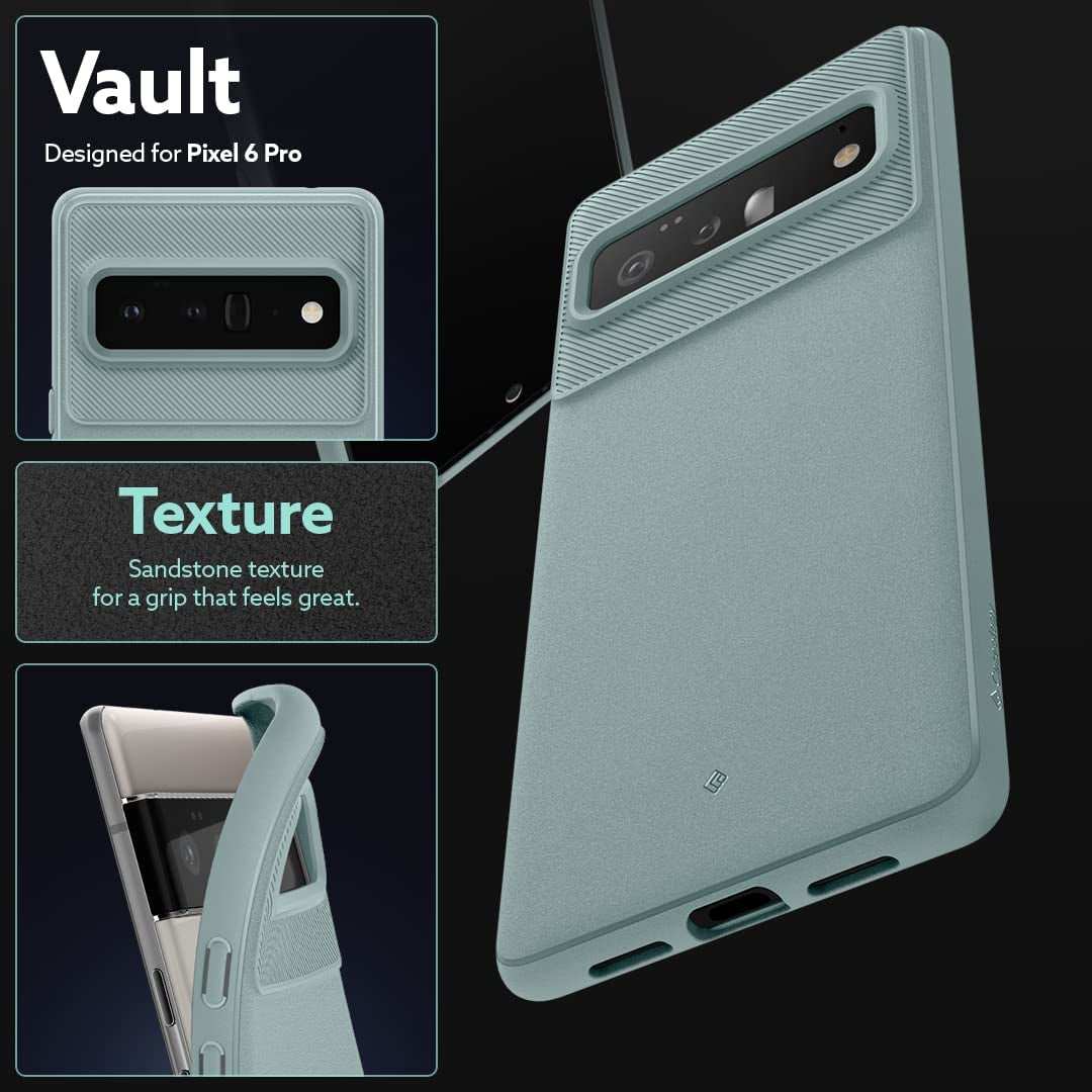 Caseology Vault Protective Case Compatible with Google Pixel 6 Pro Case (2021) - Sage Green  Spigen   