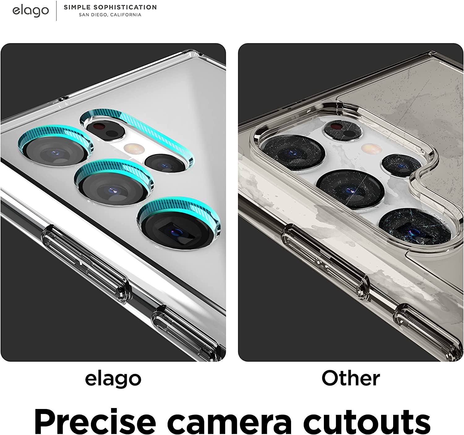 Elago Clear Case Designed for Samsung Galaxy S22 Ultra - Precise Camera Cutouts, Sleek and Light Design, Protective Case, Shockproof Bumper Cover, Durable TPU and Polycarbonate Construction  elago   
