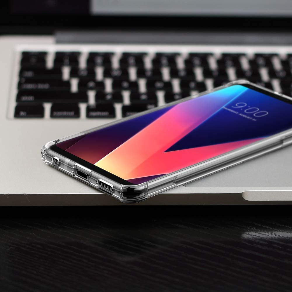 CASEVASN TPU for LG V30/LG V30S/LG V30 Plus/Lg V30S Thinq/Lg V35/LG V35 Thinq Case Clear, Ultra Slim Thin Anti-Scratches Flexible TPU Gel Rubber Soft Skin Silicone Protective Case Cover (Clear)  CASEVASN   