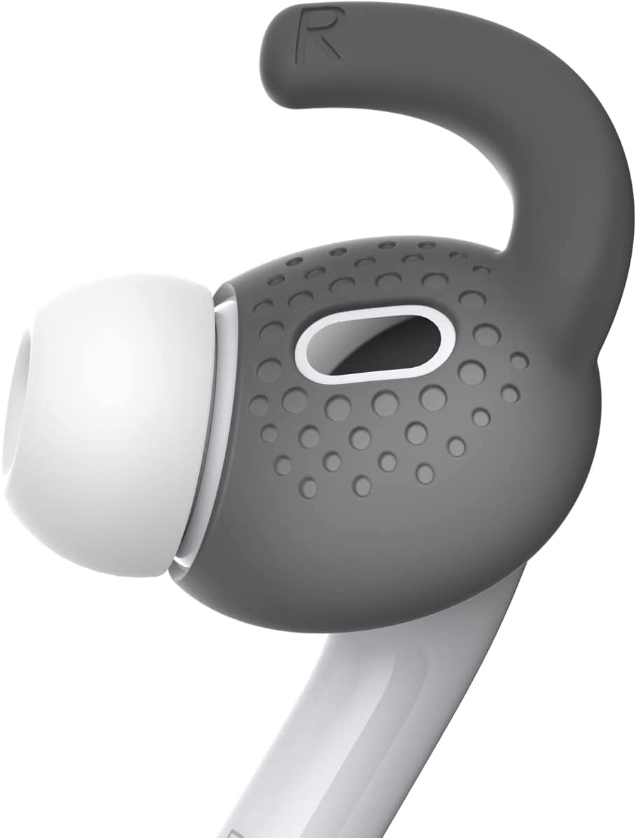 Gcioii 3 Pairs for Airpods Pro 2 Ear Hooks Covers [Added Storage Pouch] Anti-Slip Accessories Compatible with Apple Airpods Pro 2Nd Generation (White)  Gcioii Smoky Grey  