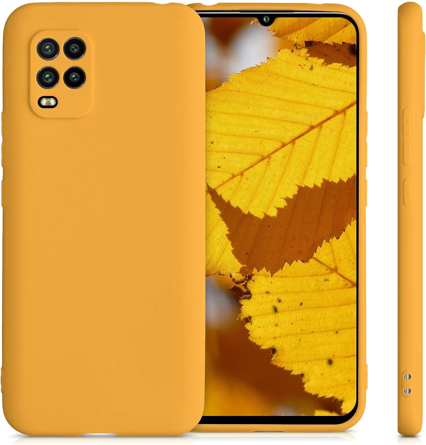 Kwmobile Case Compatible with Xiaomi Mi 10 Lite (5G) Case - Protective Slim TPU Phone Cover - Soft Matte Finish - Mango  KW-Commerce   