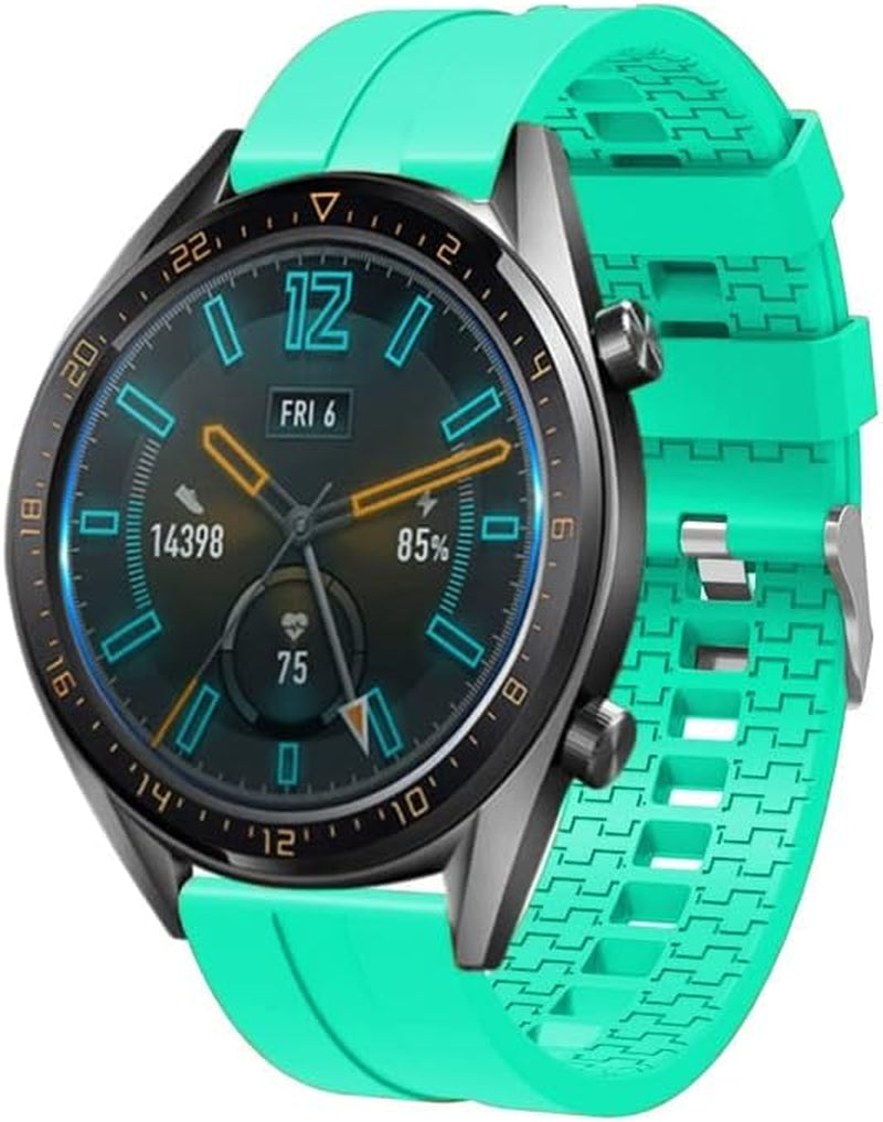 BUDAY Silicone Straps for Garmin Vivoactive 3 Music/Forerunner 645 245 245M/ Vivomove Band Sport Wristband for Garmin Venu Correa  BUDAY I For Vivoactive 3 