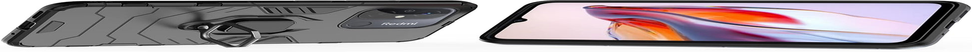 ZMONE Phone Case for Xiaomi Redmi 12C Case with Glass Screen Protector [2 Pack] Heavy Duty Dual Layer Military Grade Shockproof Protective Cover with Magnetic Ring Kickstand - Black  Chengmi   