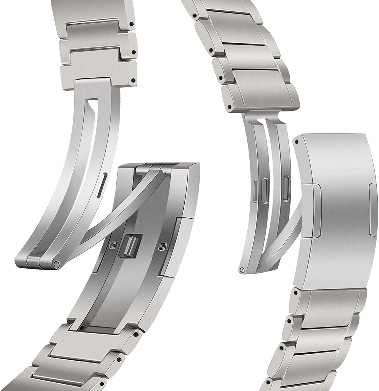 Trumirr Band for Fitbit Versa 4 / Sense 2 Women, Stainless Steel & Diamond Bands Feminine Jewelry Strap for Fitbit Versa 3 / Sense Smart Watch  TRUMiRR   