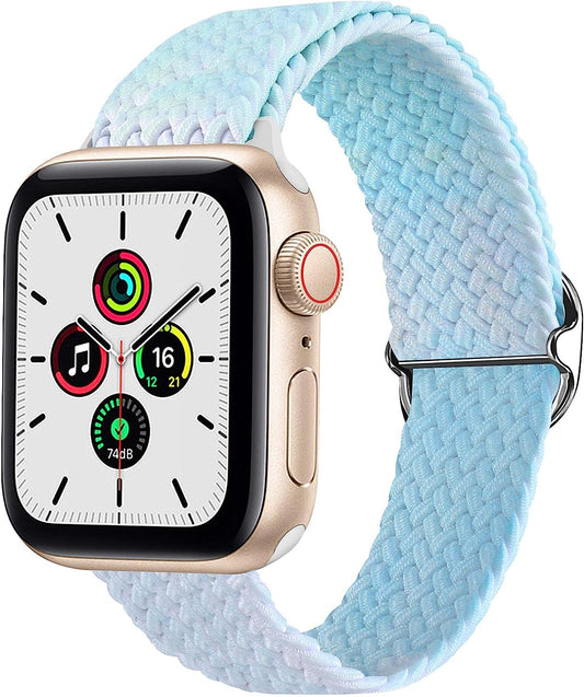 Vevexiao Stretchy Braided Solo Loop Bands Compatible with Apple Watch Ultra Band 44Mm 40Mm 38Mm 42Mm 41Mm 45Mm 49Mm Iwatch Bands Women Men, Elastic Strap for Iwatch SE Series 8/7/6/5/4/3/2/1  VeveXiao   