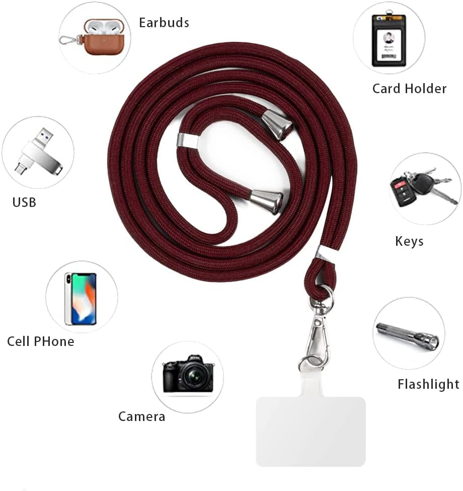 Shantime LG V30 Case + Universal Mobile Phone Lanyards, Neck/Crossbody Soft Strap Silicone TPU Cover Bumper Shell for LG V30+ (6”)  Shantime   