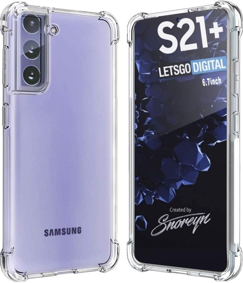 Folmeikat Samsung Galaxy S21 plus (S30 Plus) 5G Clear Phone Case, Shockproof Flexible TPU Protective Cover,Drop-Protection and Anti-Scratch,Thin Slim Corners 6.7" (2021) (Samsung S21 plus Clear)  Folmeikat   