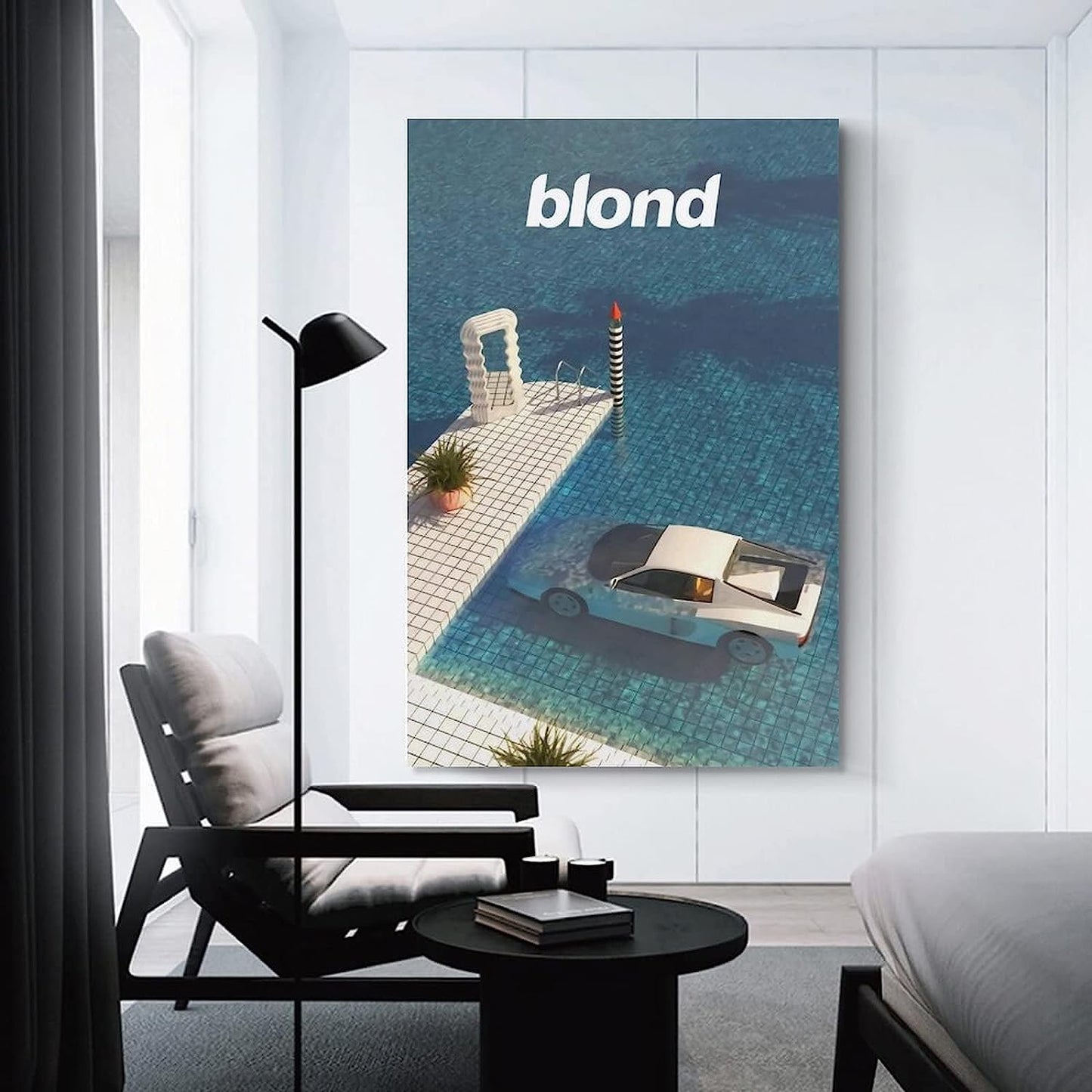 GRYEC Rapper Poster Frank Ocean Poster Decorative Painting Canvas Wall Posters and Art Picture Print Modern Family Bedroom Decor Posters 16X24Inch(40X60Cm)  GRYEC   