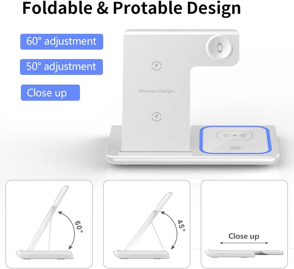 Wireless Charger,Rui MAI LAI 3 in 1 Wireless Charger Station for Apple Iphone/Iwatch/Airpods,Iphone 13/12/11 (Pro, Pro Max)/Xs/Xr/Xs/X/8(Plus),Iwatch 7/6/Se/5/4/3/2,Airpods 3/2/Pro  XuHui   