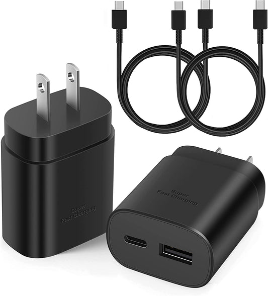 USB C Fast Charger, 25W Samsung Charger Fast Charging, Dual Port C Charger with 6FT Cable for Samsung Galaxy S23,S22, S22 Plus, S20/S21 Ultra Plus, Note 20/ Note 10 Plus,Pps Charger and Charger Cord  Shenzhen Hua Nantong Electronic Technology Co., Ltd   