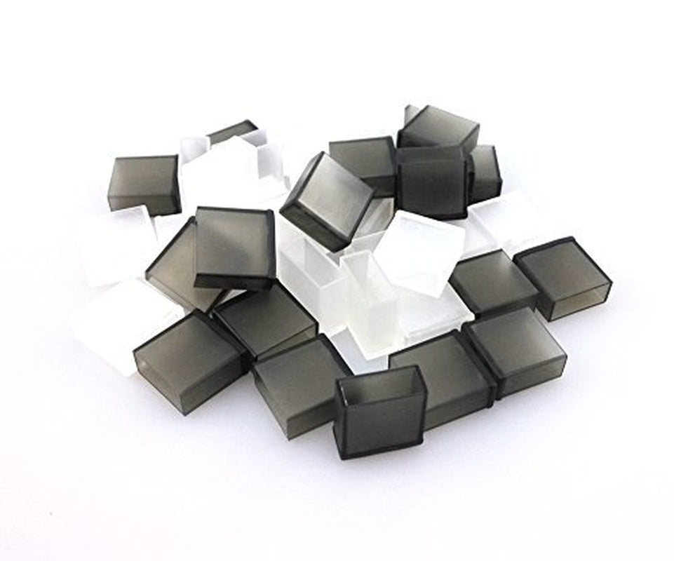 HONBAY 40Pcs Semitransparent Black and Clear Plastic USB Male Anti-Dust Plug Stopper Cap Cover  Honbay   