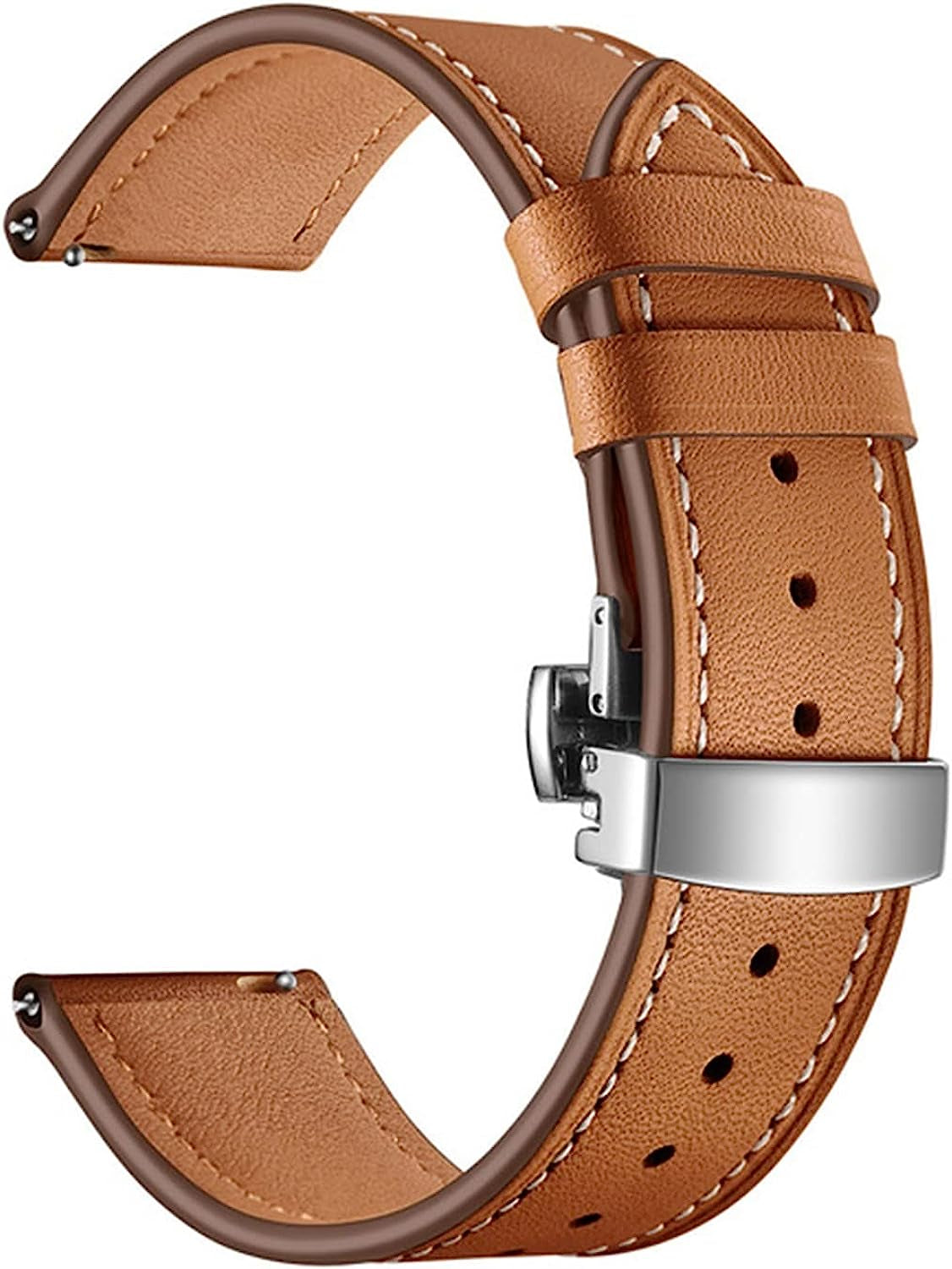 Yi Pin 18Mm Leather Band Strap Quick Release Watchband Bracelet Compatible with Garmin Vivoactive 4S/Move 3S/Active S/Rey Smart Watch Accessories  hefeishijingkaiqulanruobaihuoshanghang   