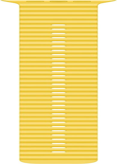 Apple Watch Band - Ocean Band (49Mm) - Midnight - Regular  Apple Yellow 49mm Extension - fits 130-250mm wrists