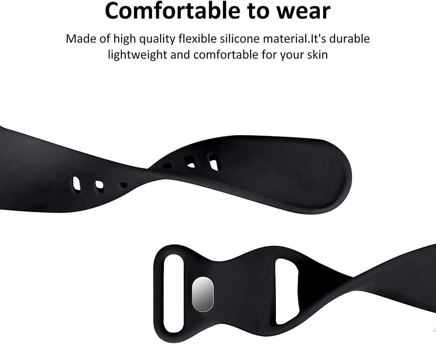 Acrbiutu Bands Compatible with Apple Watch 38Mm 40Mm 41Mm 42Mm 44Mm 45Mm 49Mm, Replacement Soft Silicone Sport Accessory Strap Wristbands for Iwatch Series Ultra 8/7/6/5/4/3/2/1 SE Women Men  Acrbiutu   