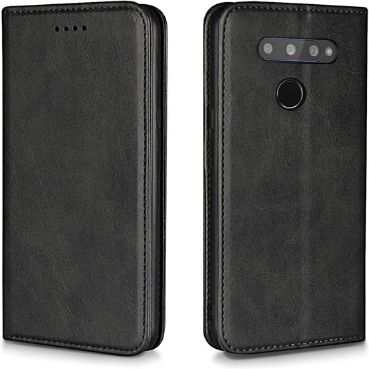 BGTXCZ LG V40 Thinq Case, LG V40 Thinq Wallet Case, [Flip Fold Leather] PU Leather Case with Kickstand Function and ID Credit Card Slot, Magnetic Closure Phone Cover for LG V40 Thinq (Black)  Xiaoki   