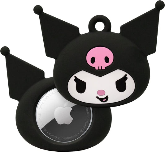 Iface Sanrio Friends Special Edition Silicone Protective Cover Designed for Apple Airtags [Cute Character Case] [Carabiner Keychain Clip Included] - Kuromi  iFace   