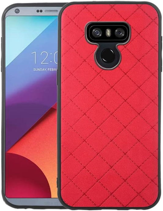 ELISORLI Compatible with LG G6 Case Rugged Thin Slim Cell Accessories Anti-Slip Fit Rubber TPU Mobile Phone Protection Soft Cover for LGG6 Thinq LG6 Thin Q G 6 plus G6+ 6G VS988 H872 Women Men Red  ELISORLI   