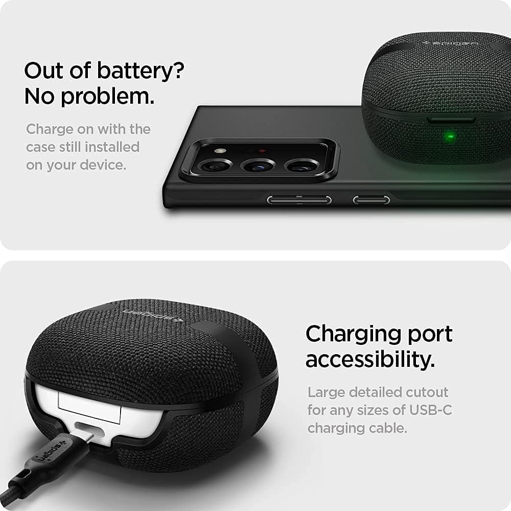 Spigen Urban Fit Designed for Galaxy Buds2 Pro Case (2022) / Galaxy Buds 2 Case (2021) / Galaxy Buds Pro Case (2021) / Galaxy Buds Live Case (2020) - Black  Spigen   