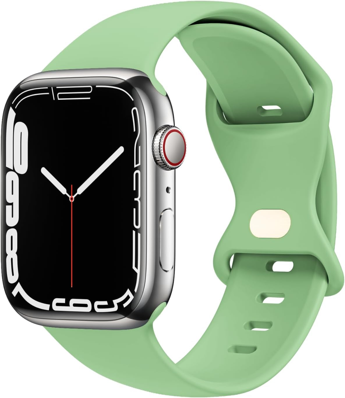 STG Sport Watch Band Compatible with Apple Watch Band 38Mm 40Mm 41Mm 42Mm 44Mm 45Mm 49Mm S/M M/L for Women/Men Waterproof Soft Silicone Replacement Strap Accessories for Iwatch Ultra SE Series 8/7/6/5/4/3/2/1 (38Mm/40Mm/41Mm S/M, Clover)  STG Mint Green 42mm/44mm/45mm/49mm 