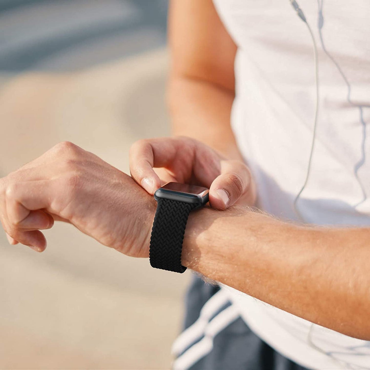 Silicone Solo Loop Bands Compatible with Apple Watch Band 38Mm 40Mm 41Mm 42Mm 44Mm 45Mm 49Mm, Stretchy Silicone Elastic Sport Strap Compatible for Iwatch Series 8/7/6/5/4/3/2/1/SE Ultra  WASPO   