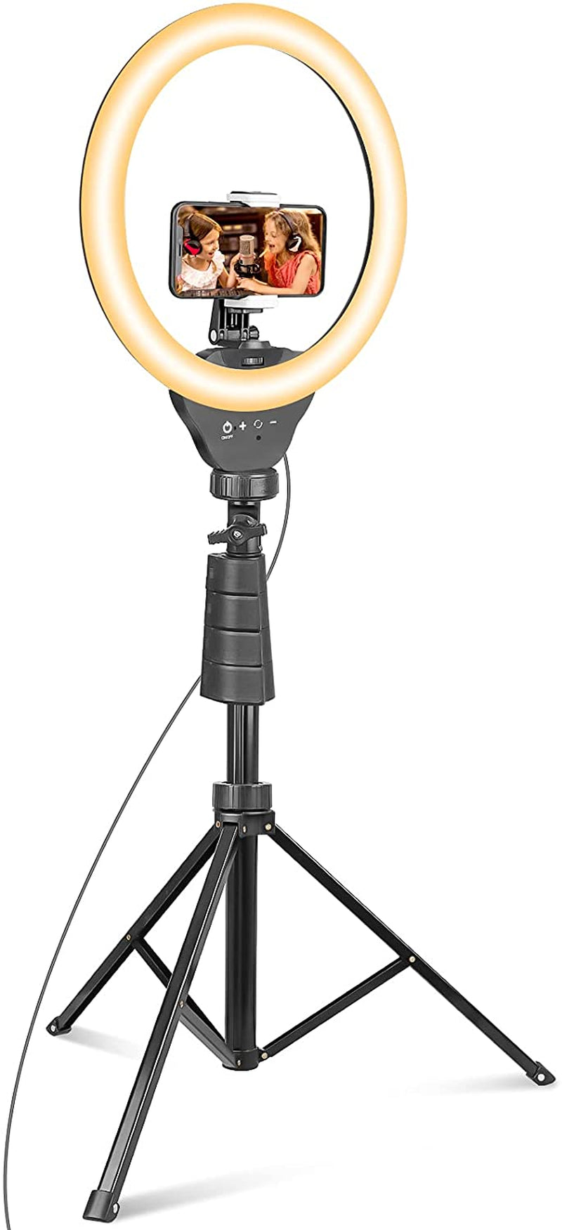 Ubeesize 12’’ Ring Light with Tripod & Phone Tripod, Portable and Flexible Tripod with Wireless Remote and Universal Clip, Cell Phone Tripod Stand for Video Recording (Black)  UBeesize   