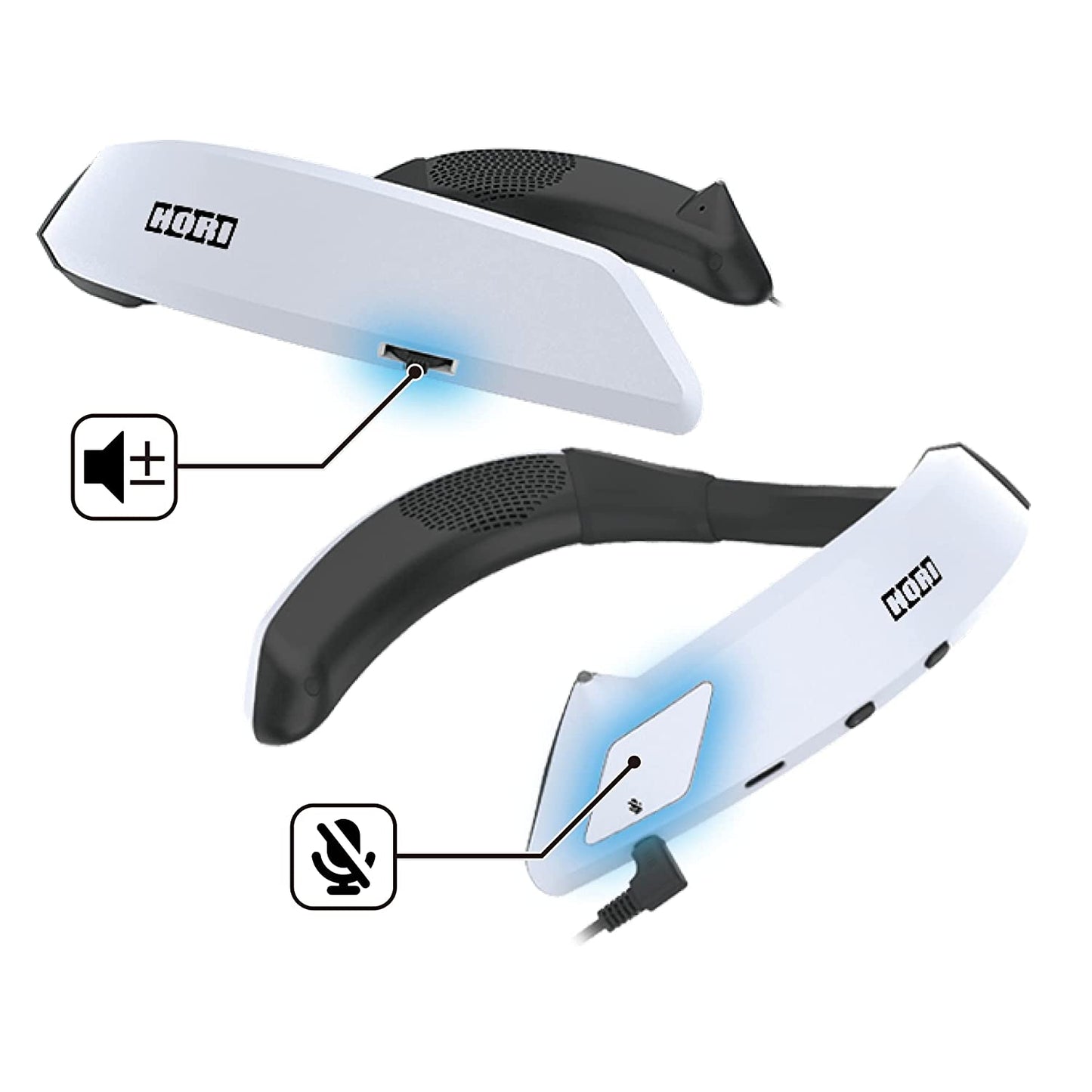 HORI 3D Surround Gaming Neckset - Wired Wearable Speaker for PS5, PS4, PC - Playstation 5  HORI   