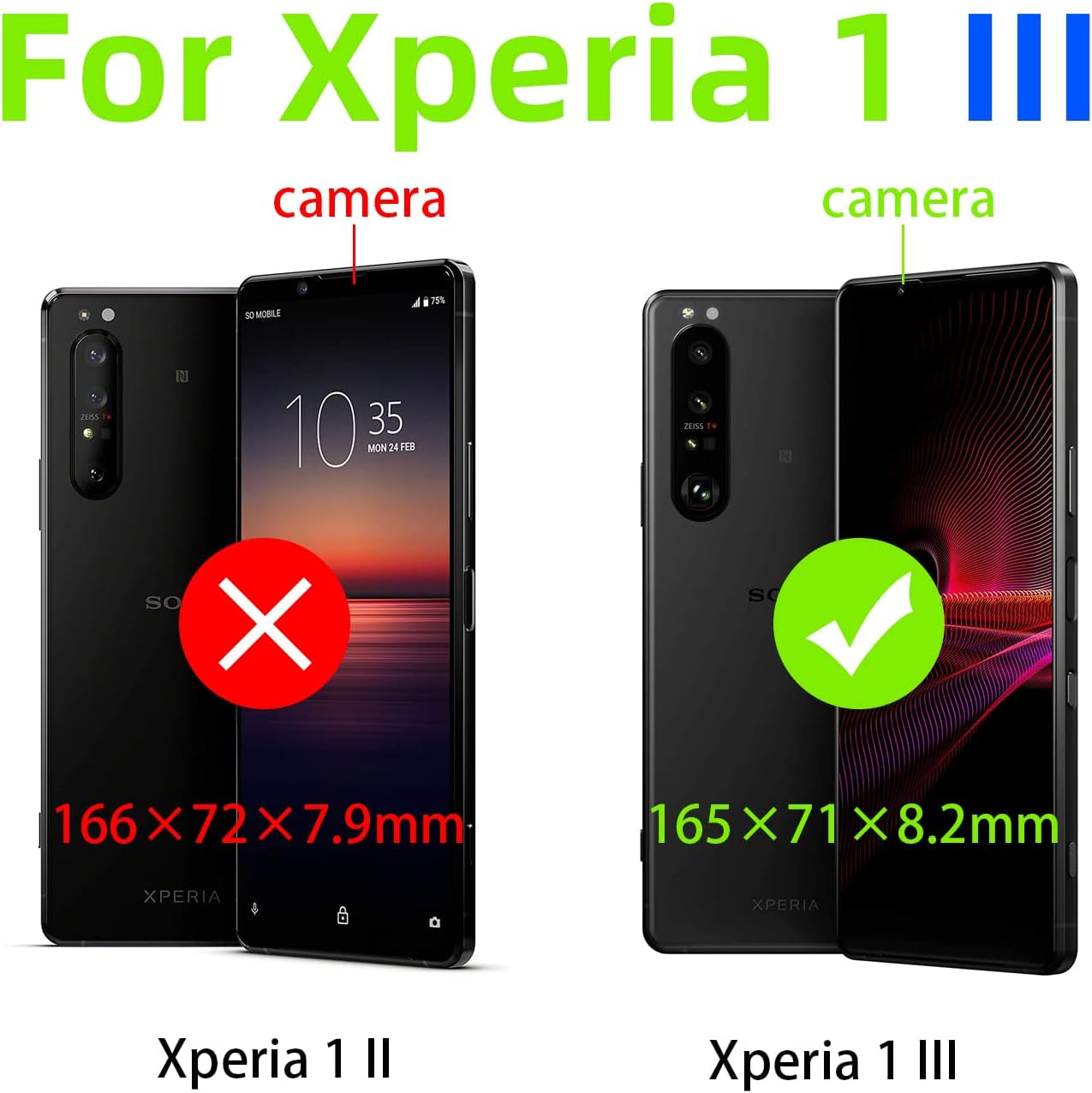 Nancheng for Xperia 1 III Case Girls Women Cute Glitter Silicone Sparkly Slim Cover with Ring Stand & Strap Shockproof Drop Full-Body Protection Case for Sony Xperia 1 III (2021) - Silver  nancheng   