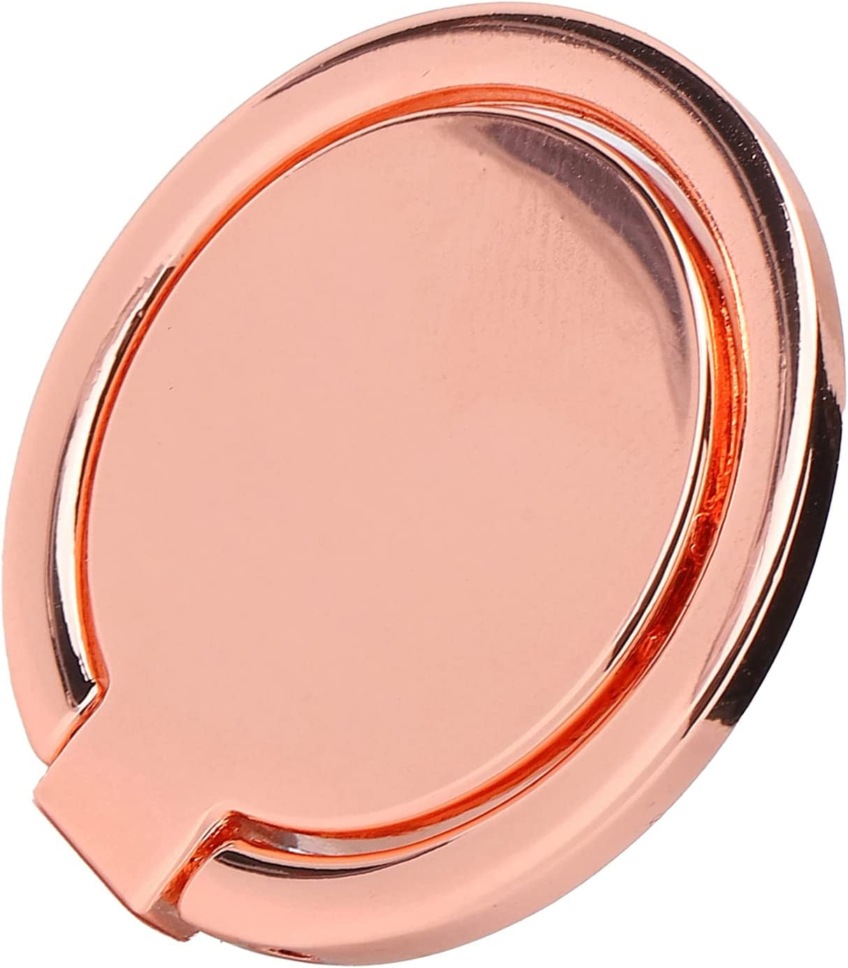 Phone Ring Holder, Mobile Phone Finger Ring Grip 360 Adjustable Metal Phone Holder Magnetic Car Mount for Mobile Phones and Tablets(Gold)  Yoidesu Rose gold  