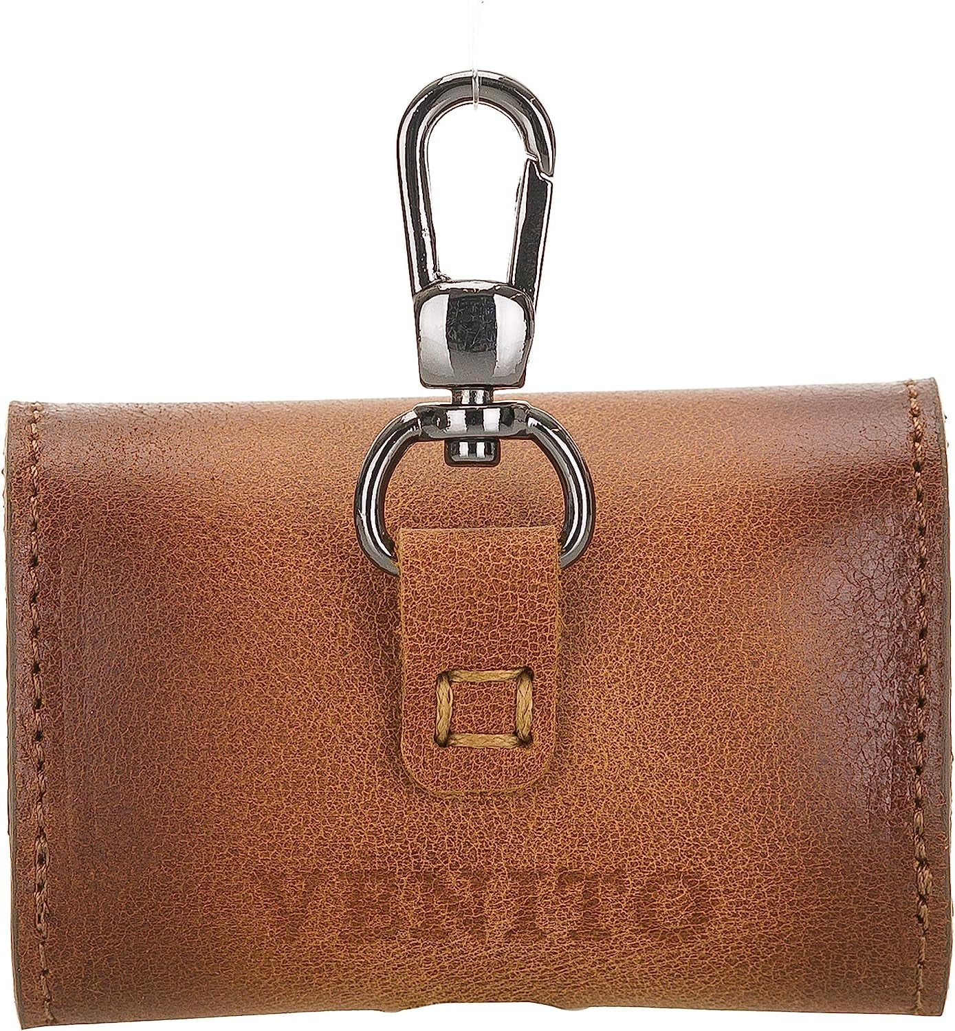 Venito Bari Leather Cover Compatible Wth Samsung Galaxy Buds plus Case (2020) and Buds Case (2019) (Antique Brown)  Venito   