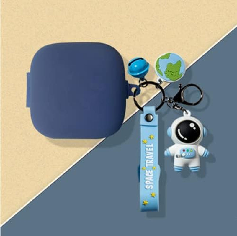 Silicone Protective Case Full Cover for Beats Powerbeats Pro Wireless Earphones Case Earbuds Case Wireless Headset (Purple)  Brave troops Blue  