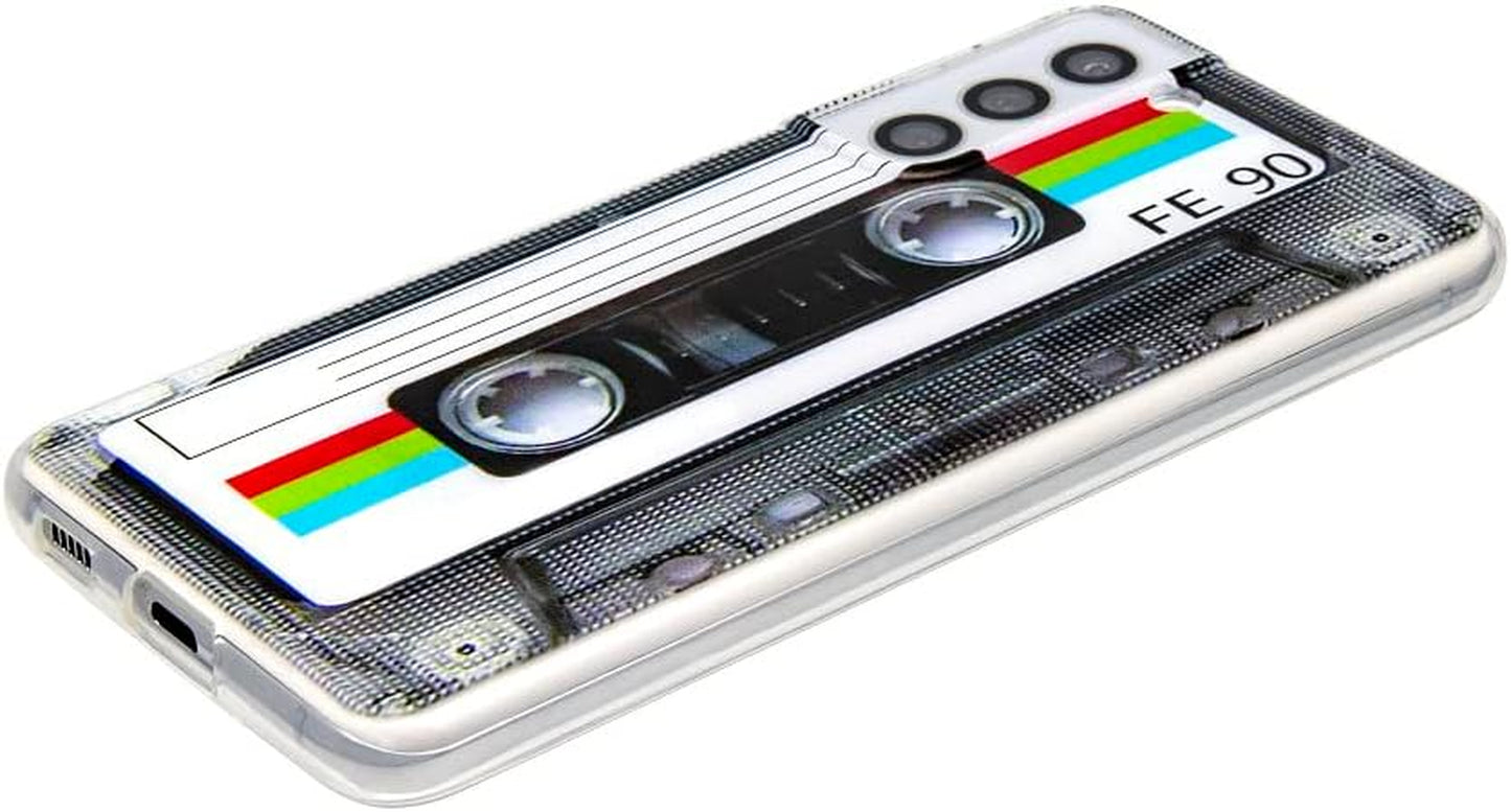 Fateam Case for Galaxy S21 5G, Shockproof Scratchproof with TPU Soft Bumper Retro Cassette Tape Case Compatible with Samsung Galaxy S21 5G (6.2 Inch)  FAteam   