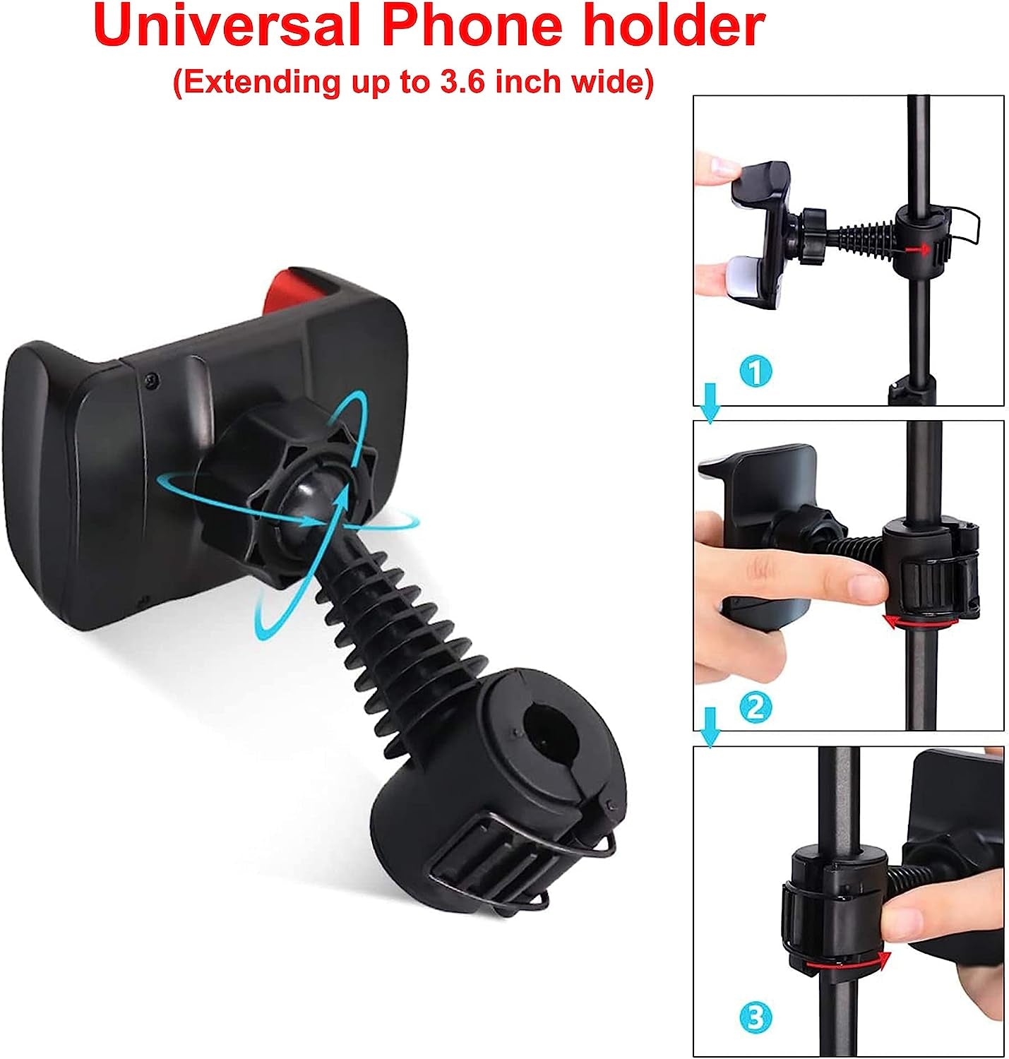 67 Inch Selfie Stick Tripod Stand Ring Light Diffusers Wireless Remote Shutter Dimmable Ringlight Circle Light LED Camera Lighting for Live Stream/Makeup/Youtube/Tiktok, Compatible with Iphone Android  udoo   