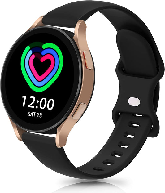 20Mm Watch Bands Compatible with Samsung Galaxy Watch 4/Classic Band 40Mm 42Mm 44Mm 46Mm, Watch Active 2 40Mm 44Mm/Watch 3 41Mm, Soft Silicone Breathable Bands Elastic Replacement Galaxy Strap  KingofKings   