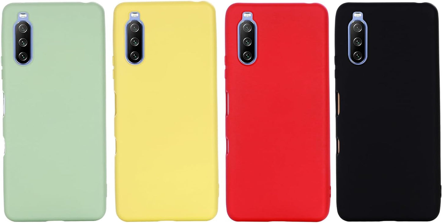 Case for Sony Xperia 10 III, Liquid Silicone Protective Phone Case for Sony Xperia 10 III with Silicone Lanyard, Slim Thin Soft Shockproof Cover for Sony Xperia 10 III Silicone Case Red  Generic   