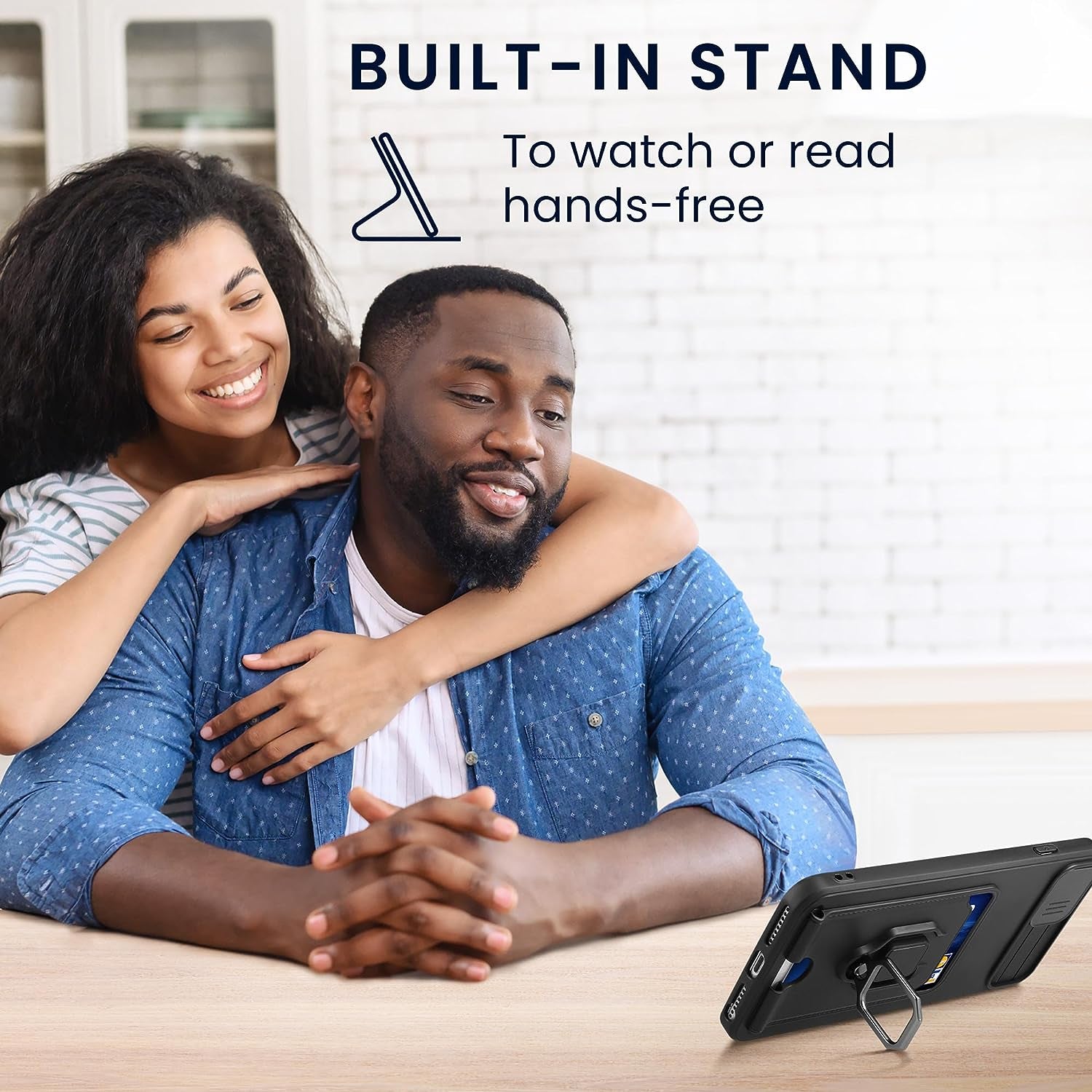 Kwmobile Plastic Case Compatible with Xiaomi Redmi Note 11 Pro+ 5G / Note 11 Pro plus 5G - Case with Metal Stand Card Slot Finger Holder - Lavender  KW-Commerce   