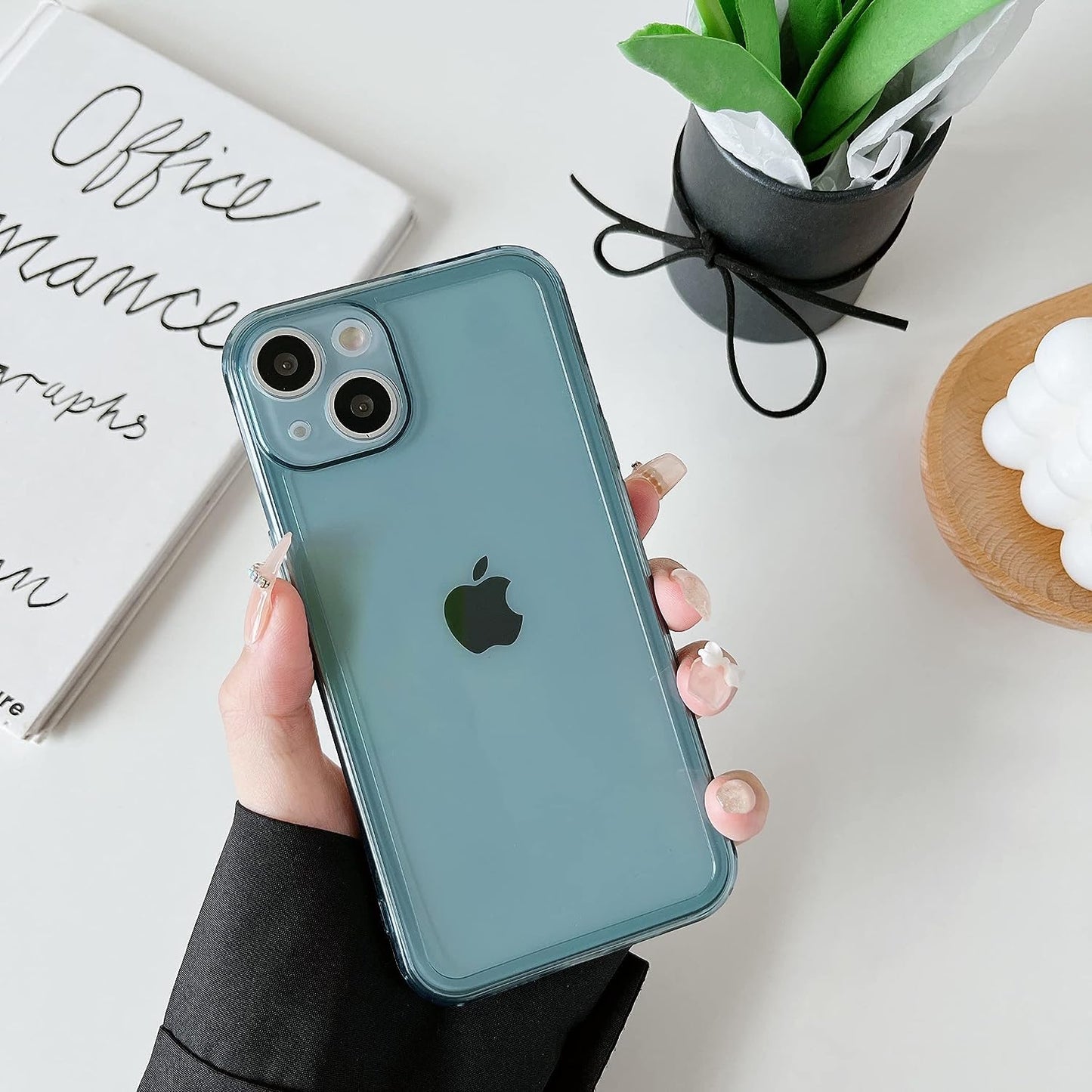 ZTOFERA Clear Glitter Case for Iphone 13,Cute Sparkly Shiny Bling Case for Women Girls,Sparkle Transparent Soft Slim TPU Shockproof Protective Bumper Cover for Iphone 13 6.1 Inch-Glitter Clear  ZTOFERA Blue  