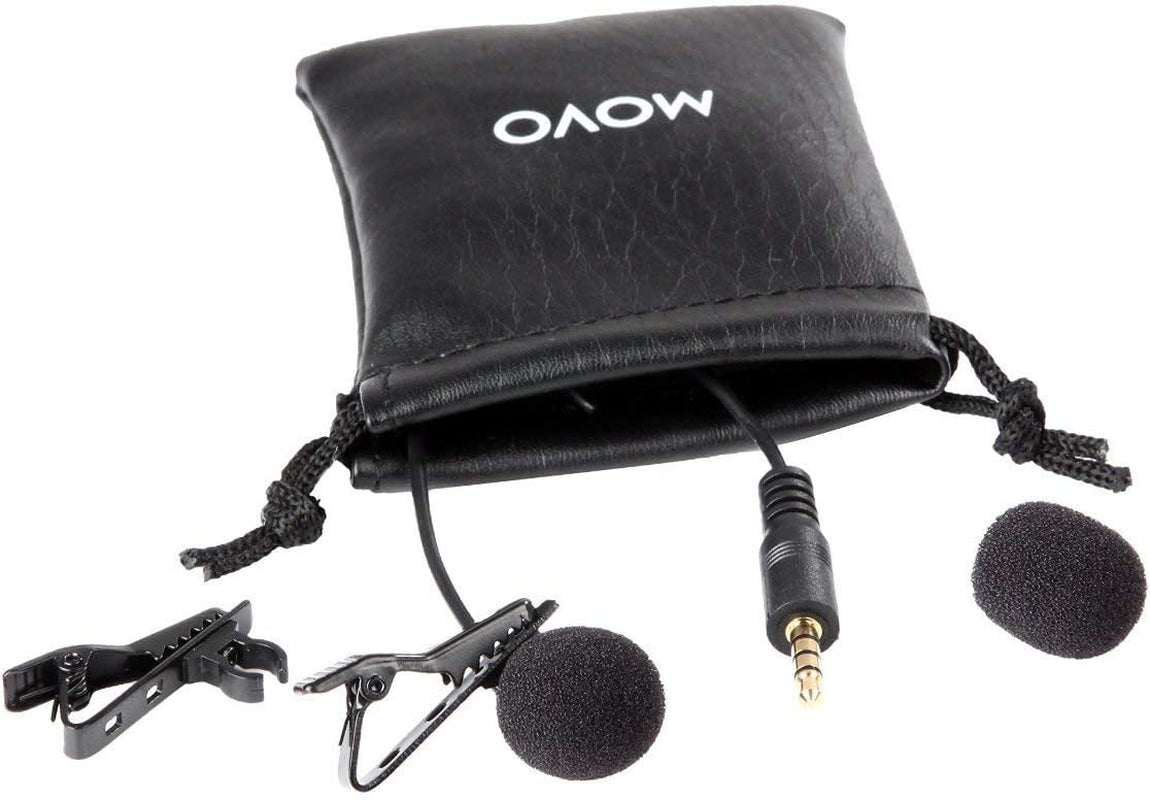 Movo PM10 Lavalier Microphone and Lapel Microphone for Iphone, Ipad, Android, and Other Smartphones - Easy Clip on Microphone Perfect for Recording a Podcast, Vlog, Interview, Youtube  Movo   