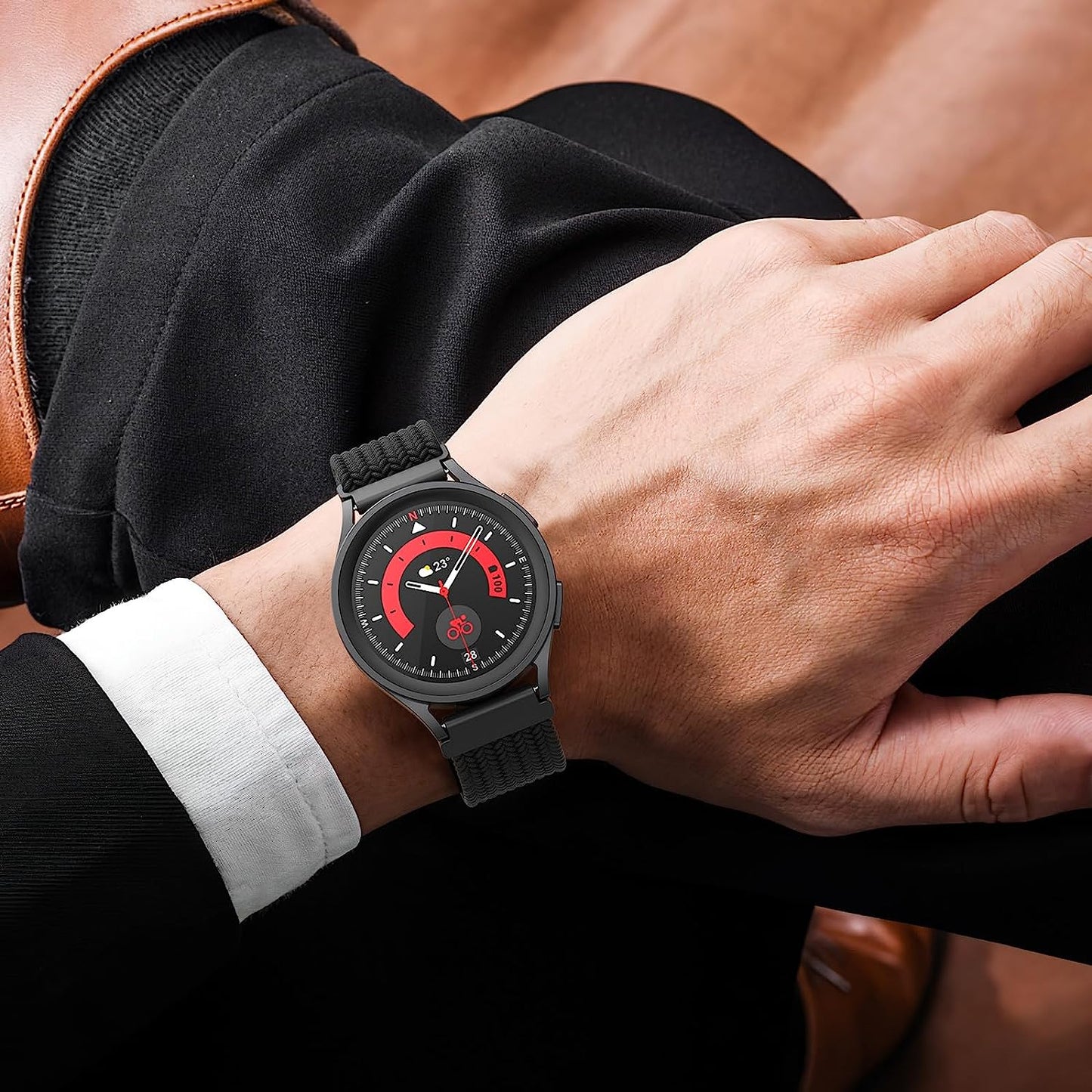 5 Pack Stretchy Nylon Watch Bands Compatible with Samsung Galaxy Watch Active 2 Bands 40Mm 44Mm/ Galaxy Watch 4 Band/Watch 4 Classic Band 42Mm 46Mm, 20Mm Watch Band for Galaxy Watch 3 Band  GrTrees   