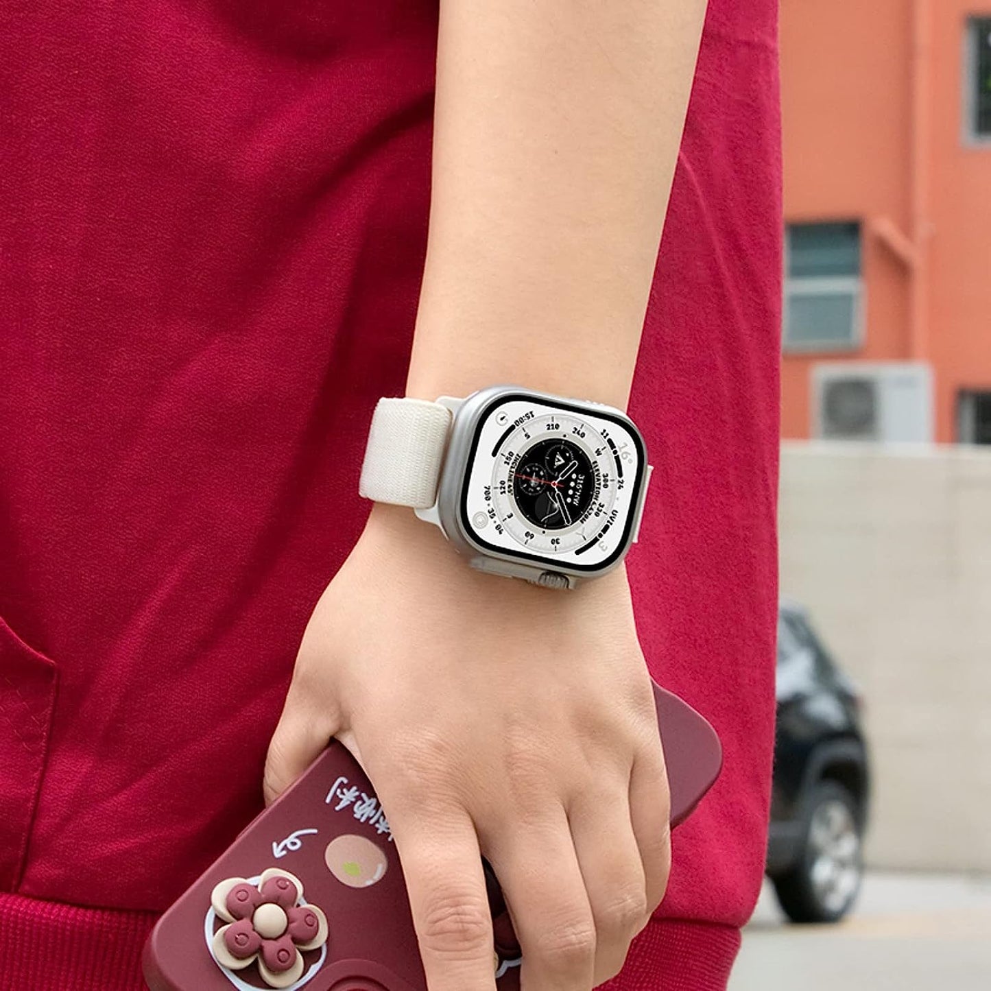 Compatible with Apple Watch Band Series Ultra 8 7 6 5 4 3 2 1 SE 49Mm 45Mm 44Mm 42Mm 41Mm 40Mm 38Mm Women Men Sport Loop Band, Nylon Alpine Loop Replacement for Iwatch Bands  MYYYxqxa   