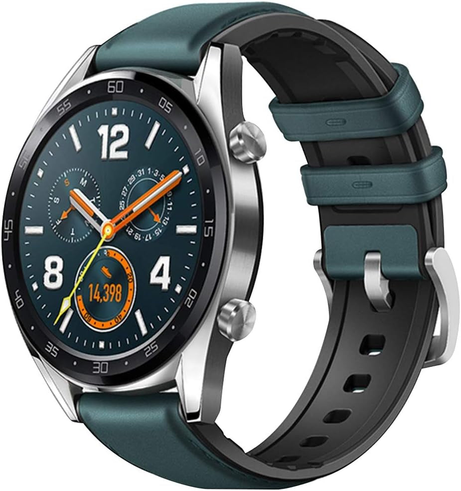 Morsey 22Mm Soft Nylon Watch Bands Compatible for Samsung Galaxy Watch 46Mm/Watch 3 45Mm/Gear S3 Frontier/Classic, Sport Strap Wristband Replacement Bracelet for Women Men (Black)  Morsey Z1 Leather-Jasper  