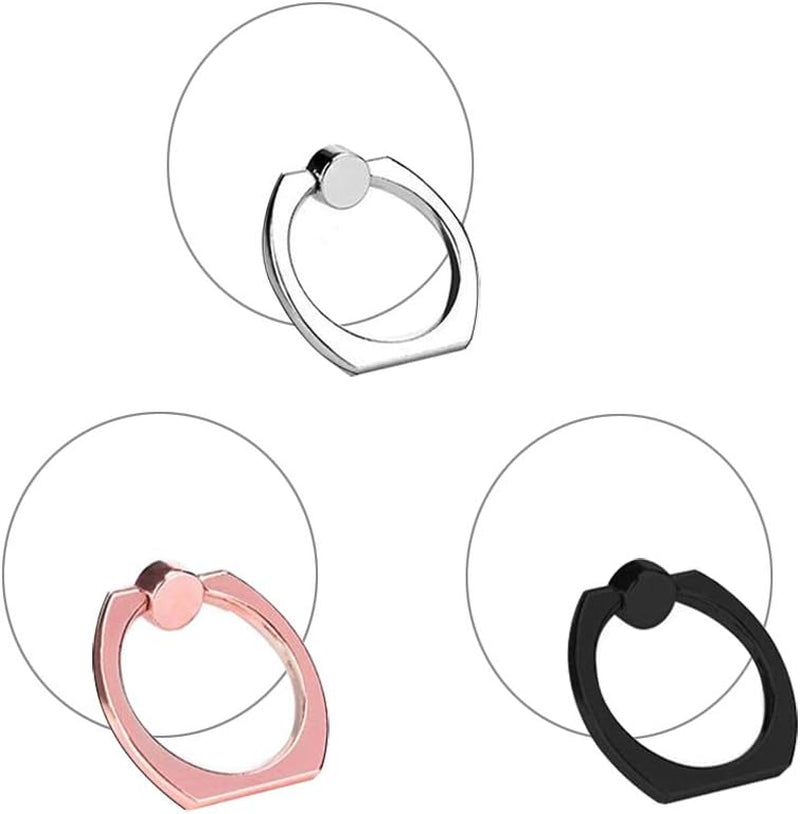 Transparent Circular Cell Phone Ring Holder Kickstand,Clear Phone Finger Ring Grip Stand for Phones,Pad  lenoup   
