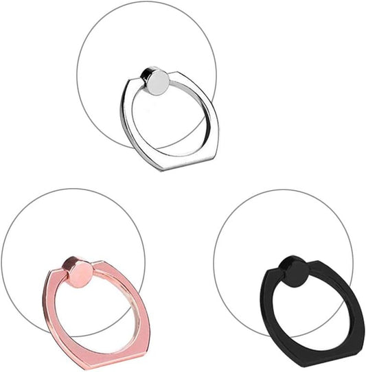 Transparent Circular Cell Phone Ring Holder Kickstand,Clear Phone Finger Ring Grip Stand for Phones,Pad  lenoup   